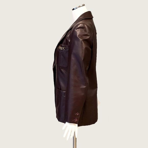 Etienne Aigner Leather Jacket - Picture 6 of 15